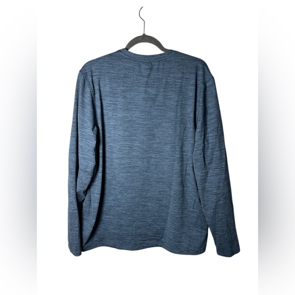 Member’s Mark Tech Crew Long Sleeve Shirt Blue Size Large - Picture 7 of 8